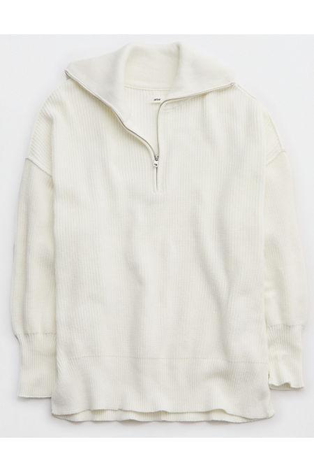 Aerie Beyond Quarter Zip Sweater Women's Product Image