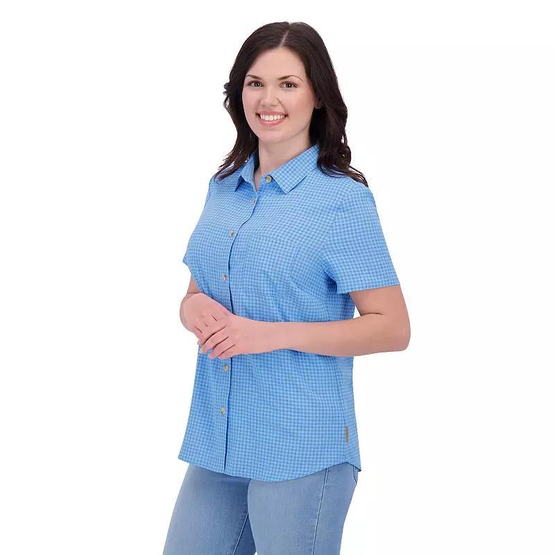 Womens ZeroXposur Prague Short Sleeve Button Down Tech Shirt Product Image