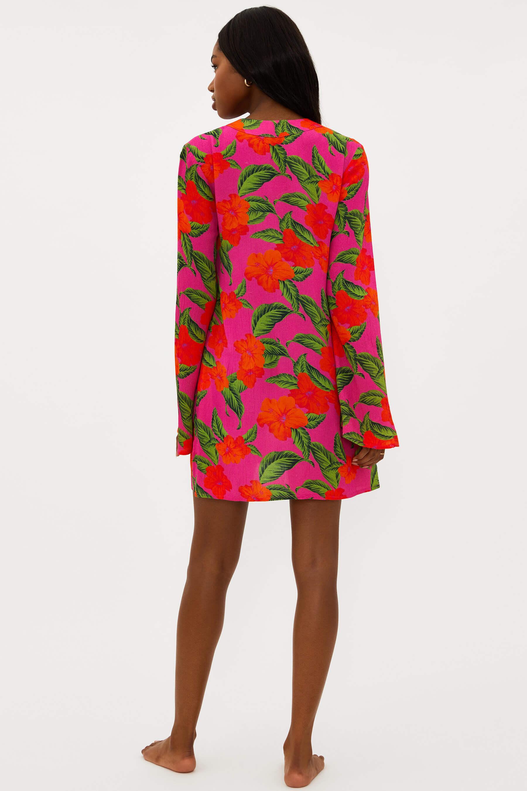 Luana Kaftan Hibiscus Sunset Product Image