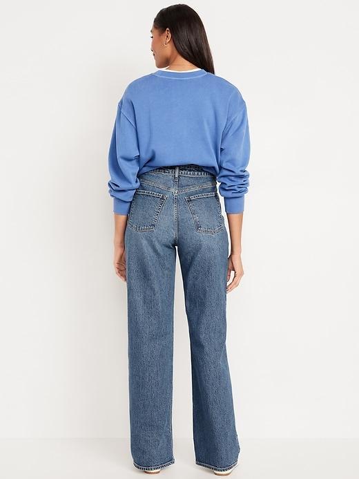 Curvy Extra High-Waisted Wide-Leg Jeans Product Image