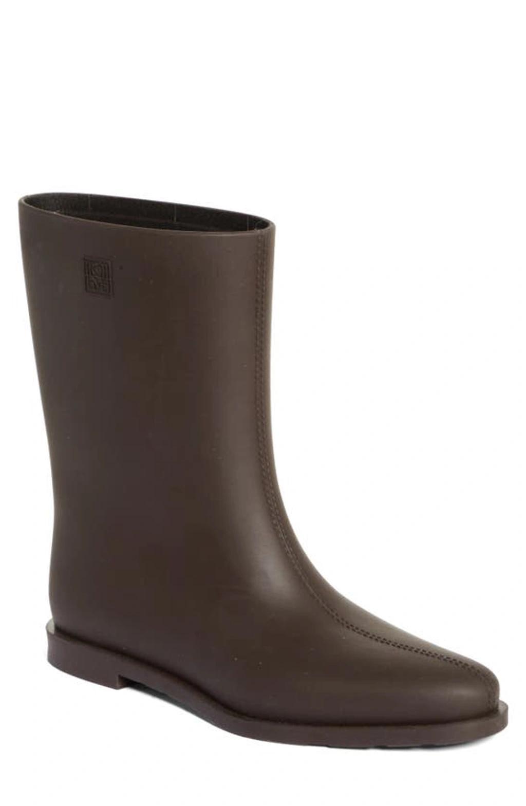 10mm The Rain Rubber Boots In Brown Product Image