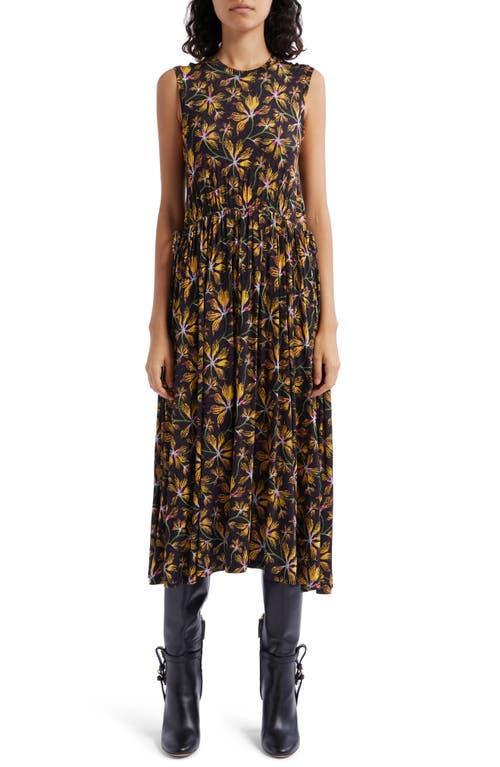 Ulla Johnson Clea Floral Print Sleeveless Midi Dress Product Image