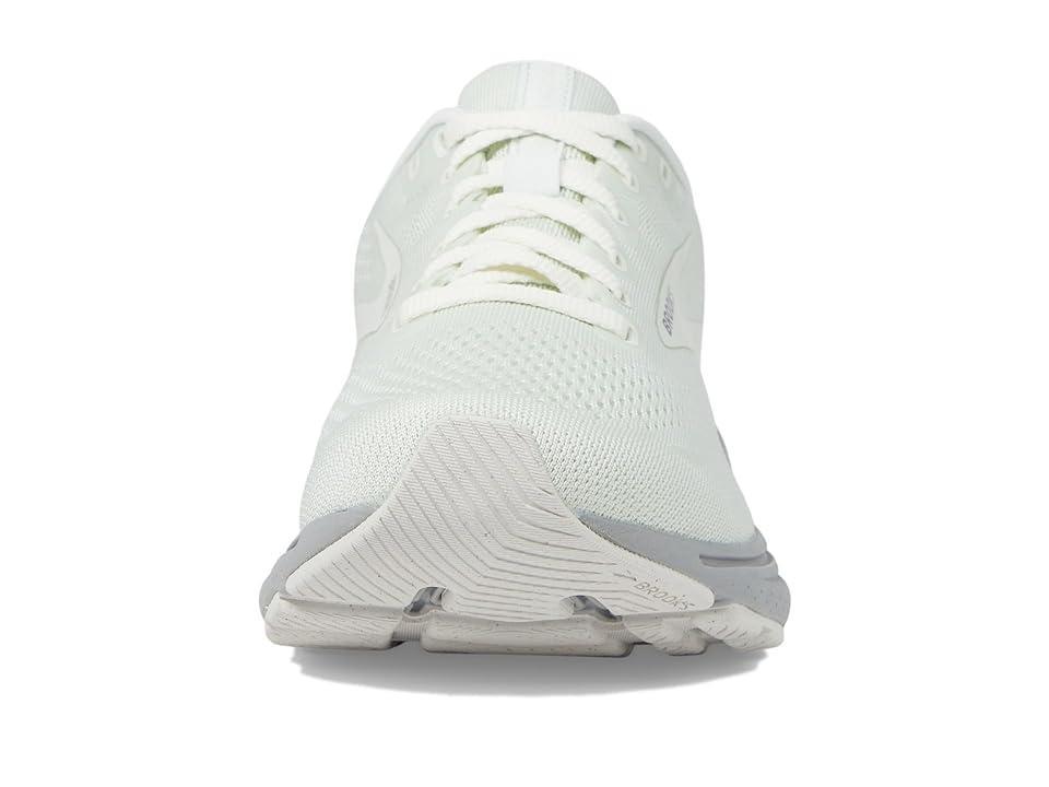 Brooks Green Silence Ghost 15 White) Men's Shoes Product Image