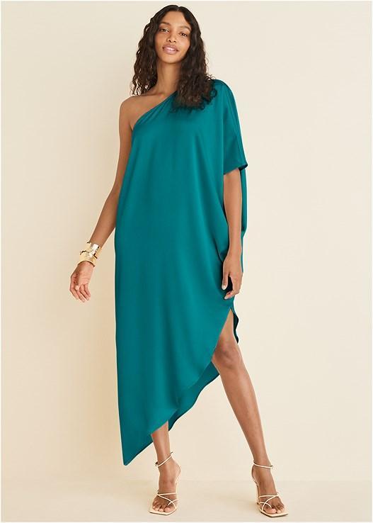 One-Shoulder Kaftan Dress Product Image