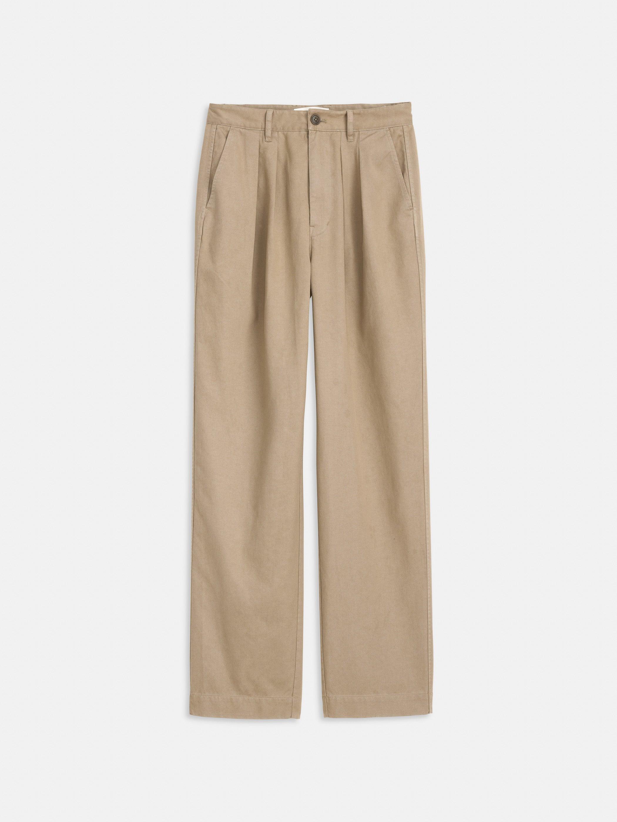 Keaton Double Pleat Pant in Twill Female Product Image