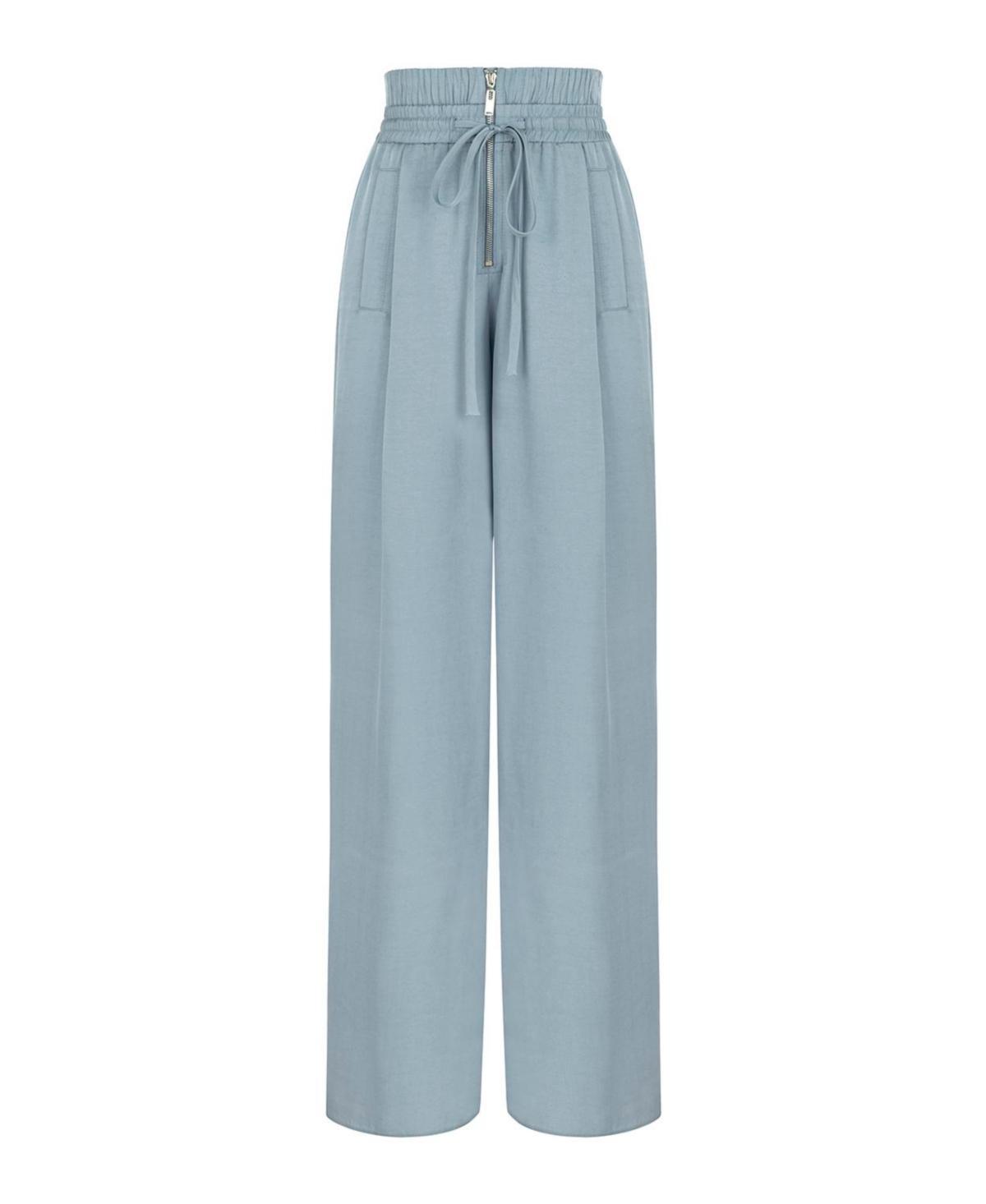 Nocturne Womens Draped Wide Leg Pants Product Image