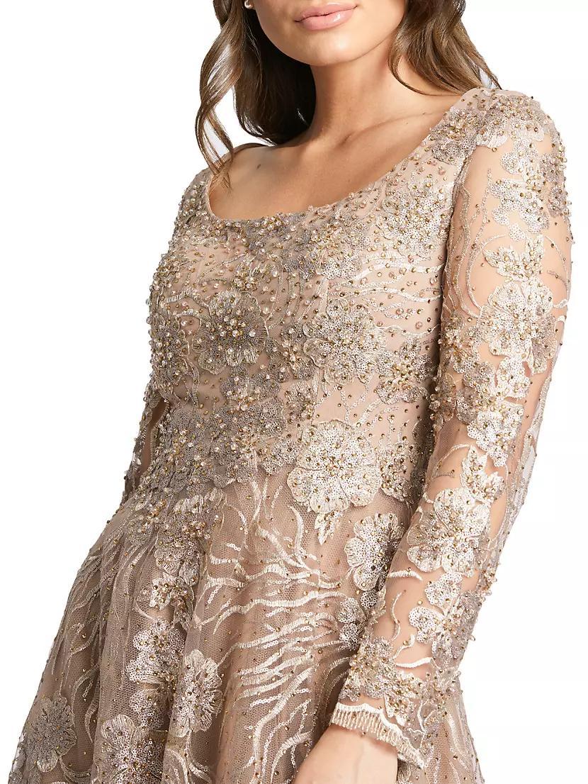 Metallic Embellished Gown Product Image