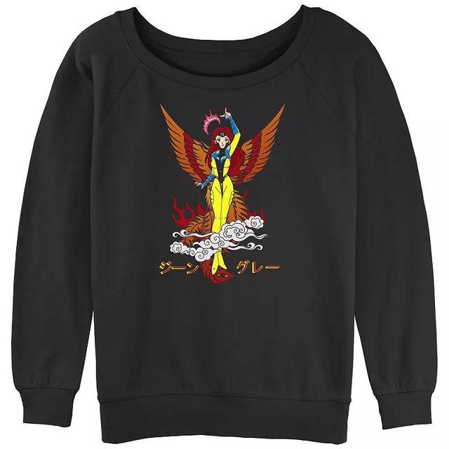 Juniors X-Men Jean Grey Becoming Phoenix Graphic Slouchy Terry Pullover, Girls Product Image