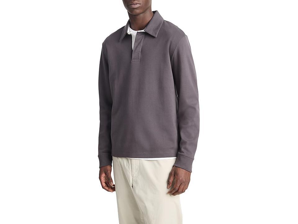 Vince Brushed L/S Polo Men's Short Sleeve Knit Product Image