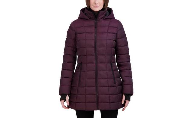 Hfx Womens Heavyweight Box Quilted Winter Puffer Parka Jacket Product Image