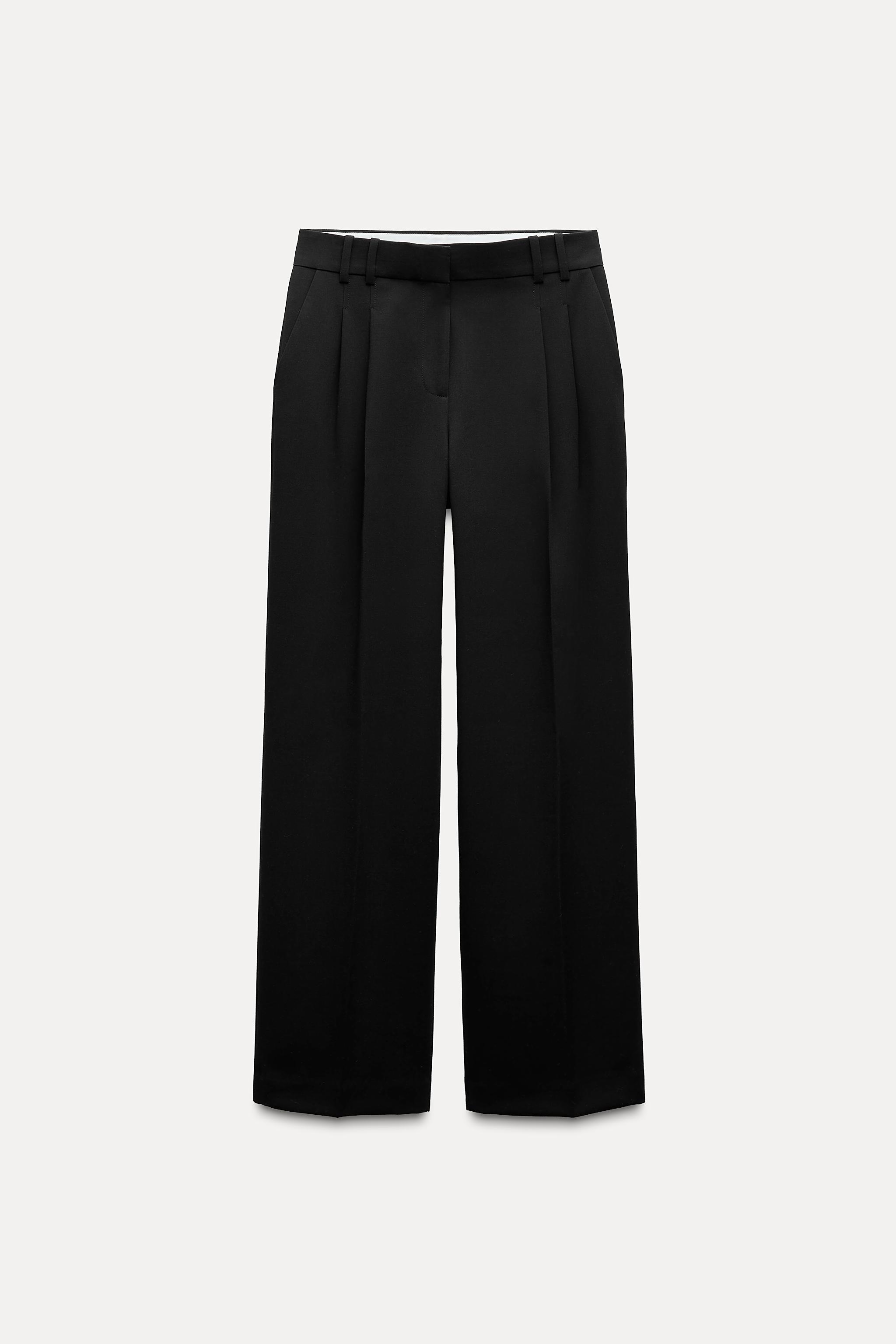 STRAIGHT CUT PLEATED PANTS Product Image