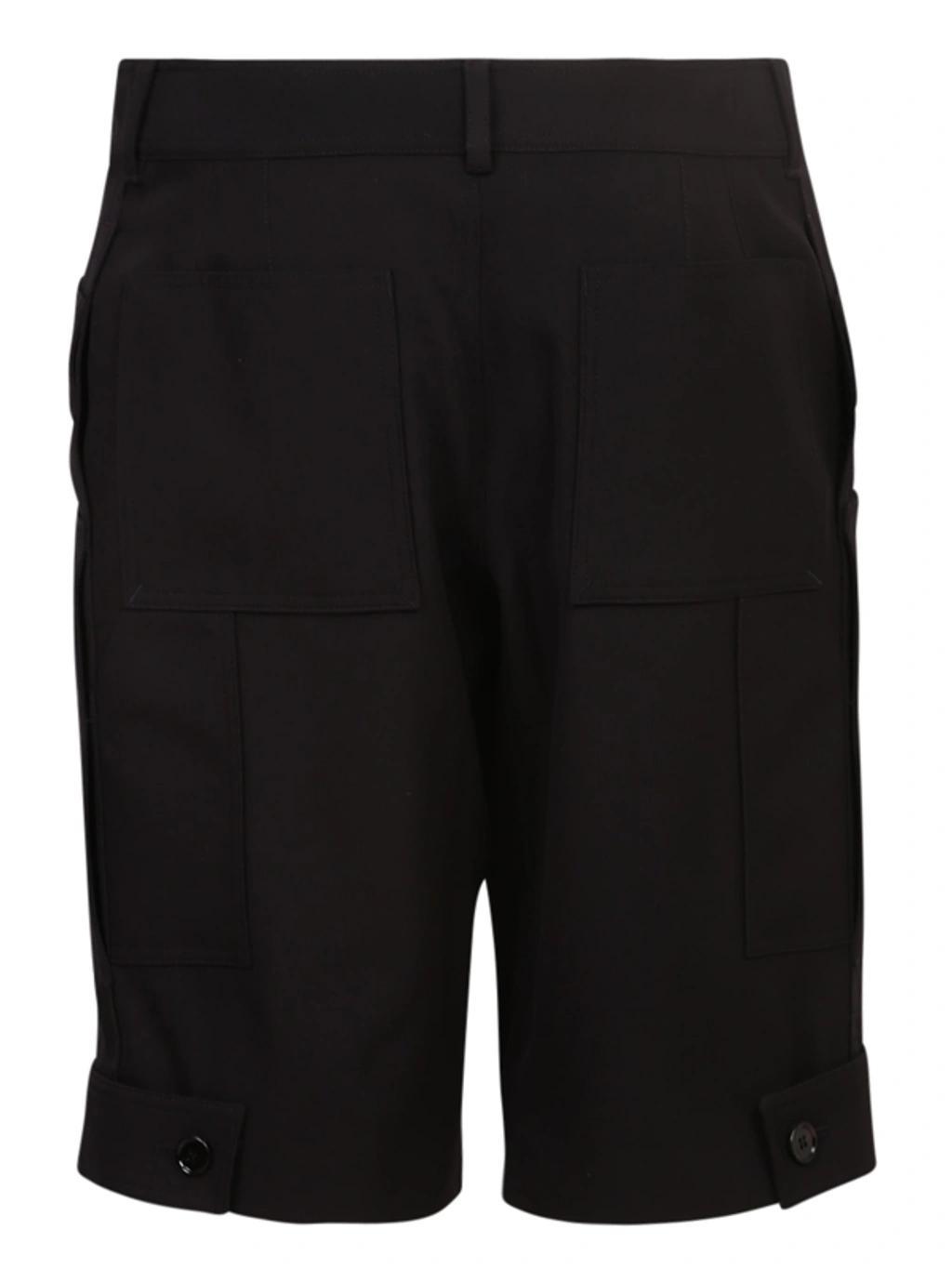 Panel Detail Bermuda Shorts In Black Product Image