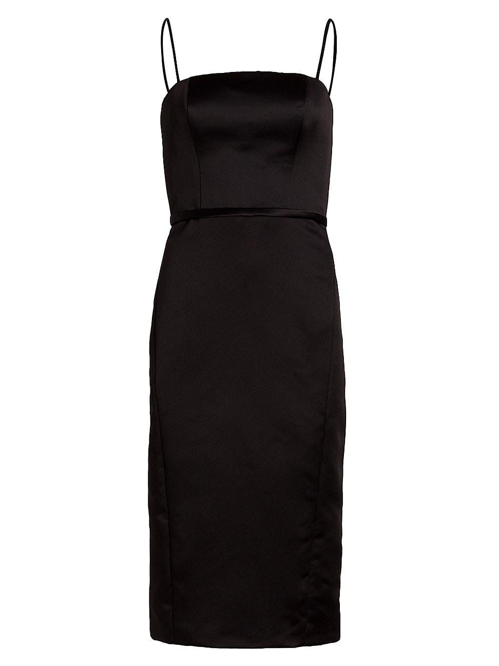 Womens Duchess Satin Sheath Dress Product Image