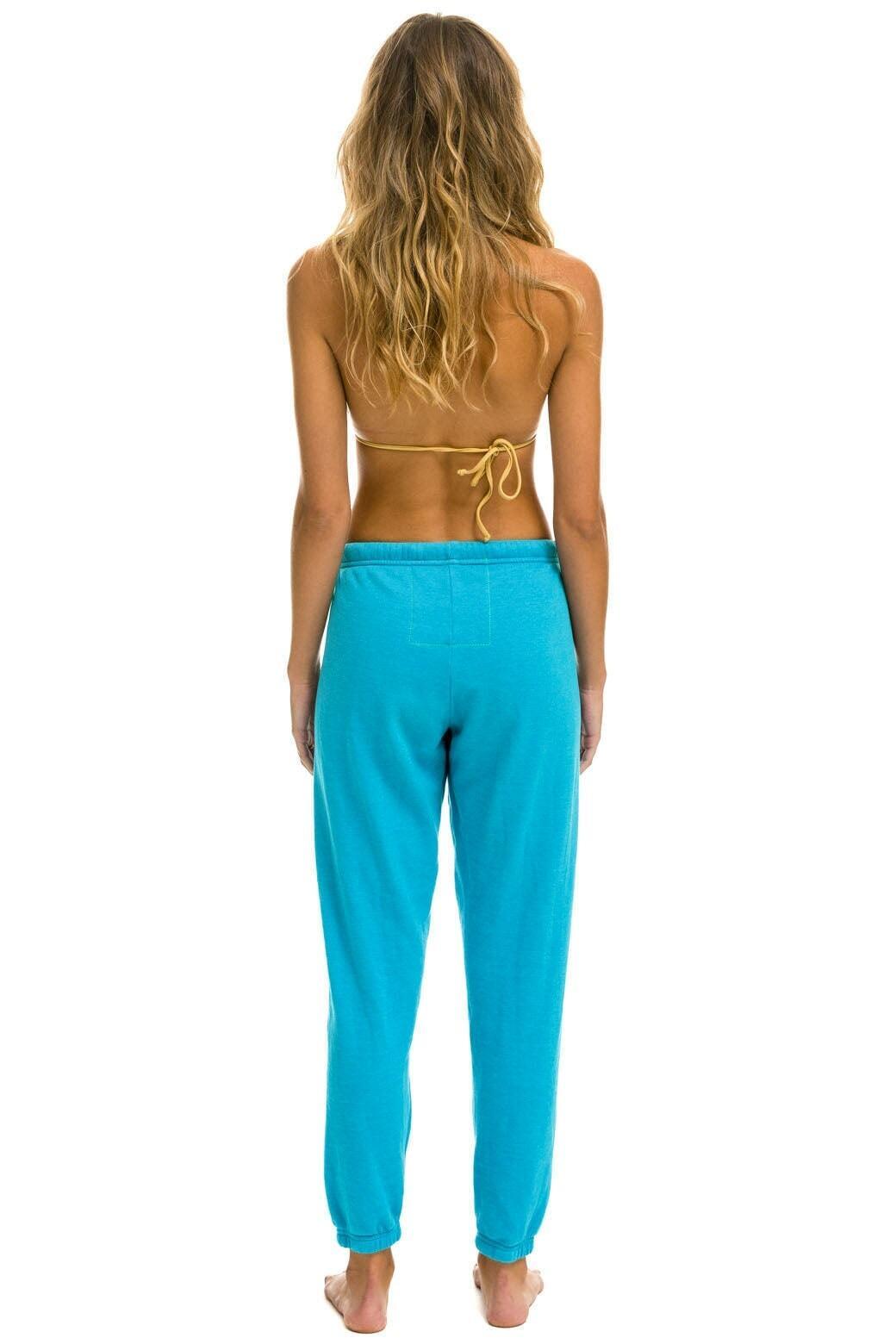 LOGO SWEATPANTS - NEON BLUE Female Product Image