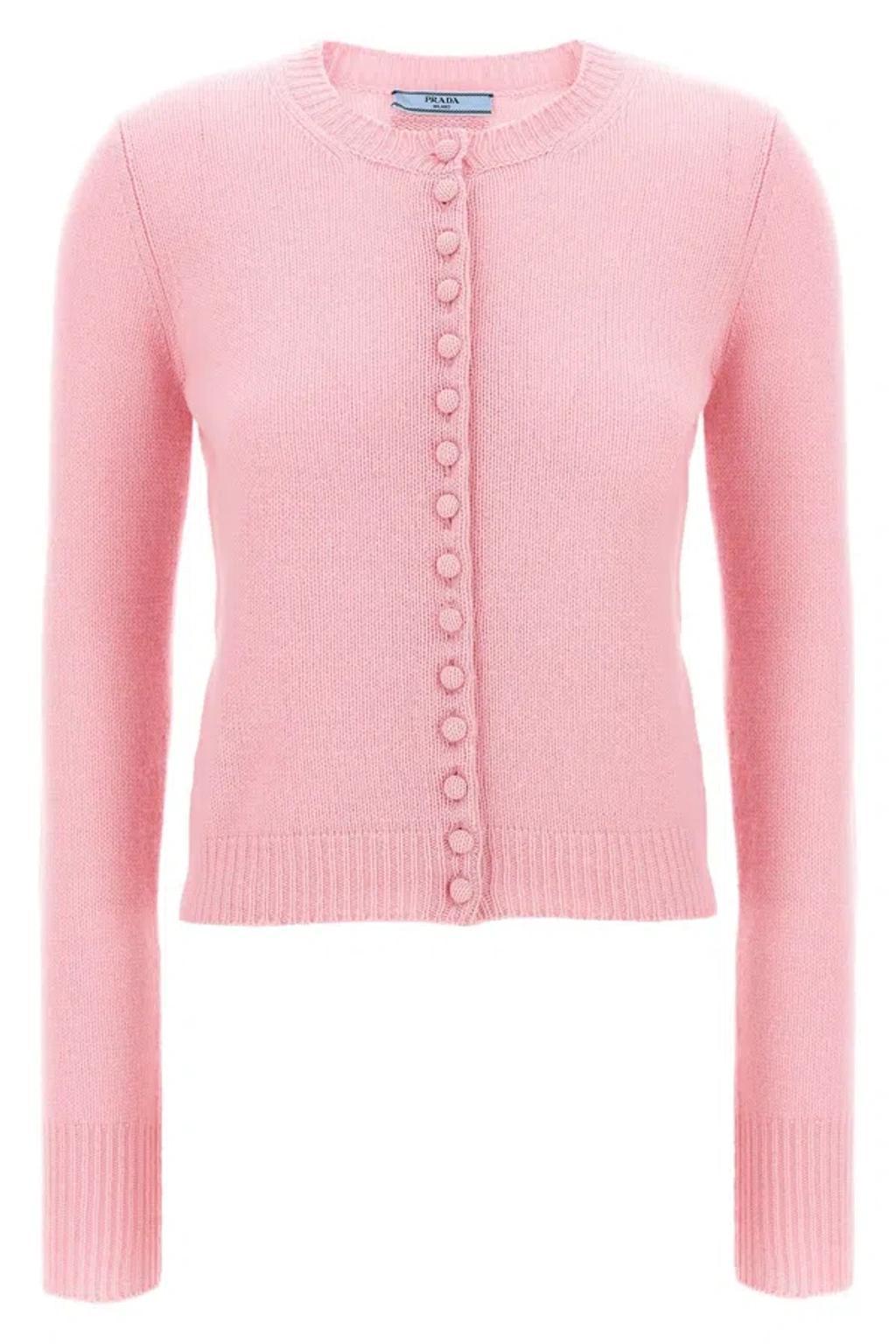 Women Cashmere Cardigan In Pink product image