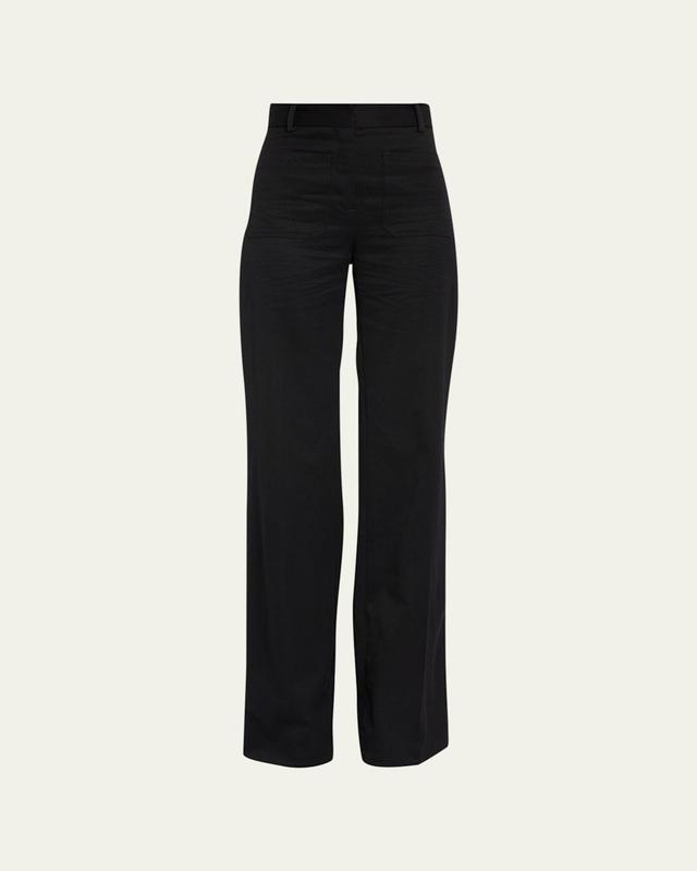 Christophe Wide-Leg Wool Trousers Product Image