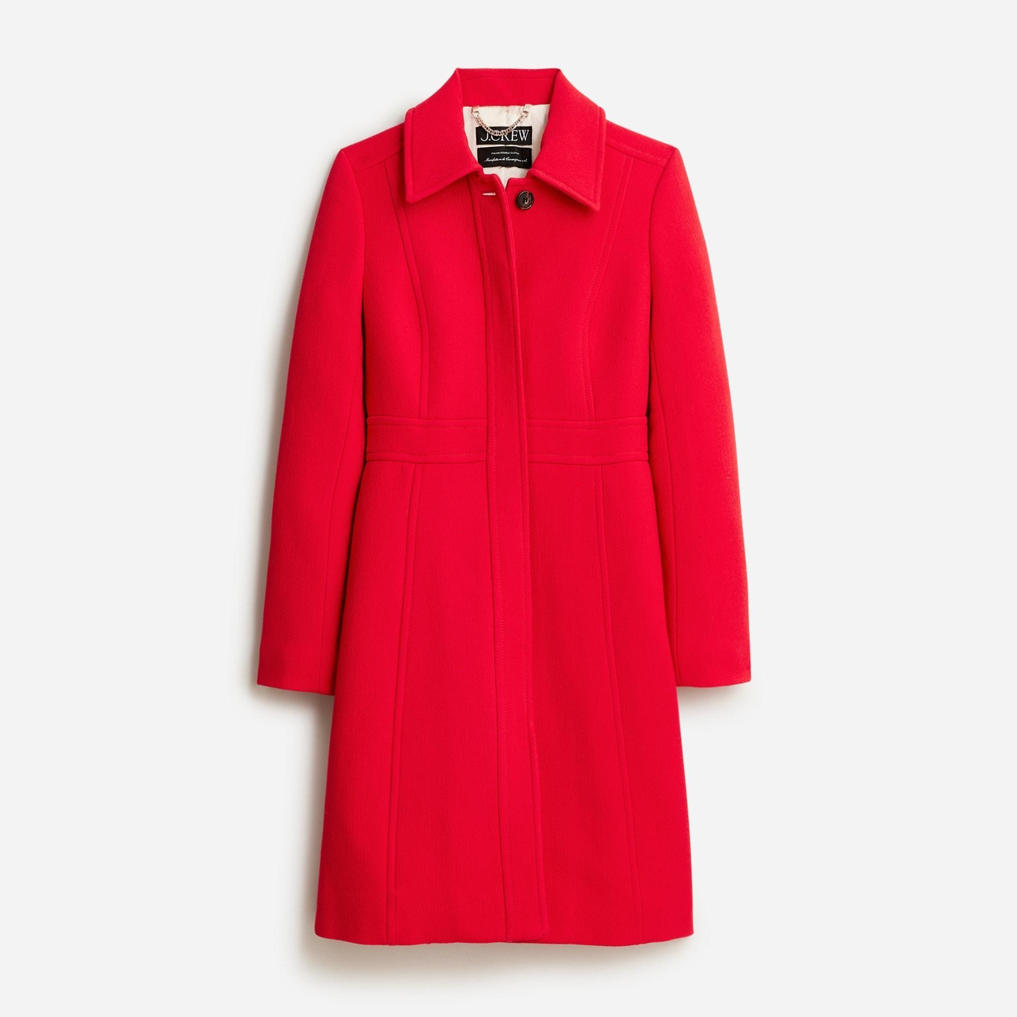 New lady day topcoat in Italian double-cloth wool blend Product Image