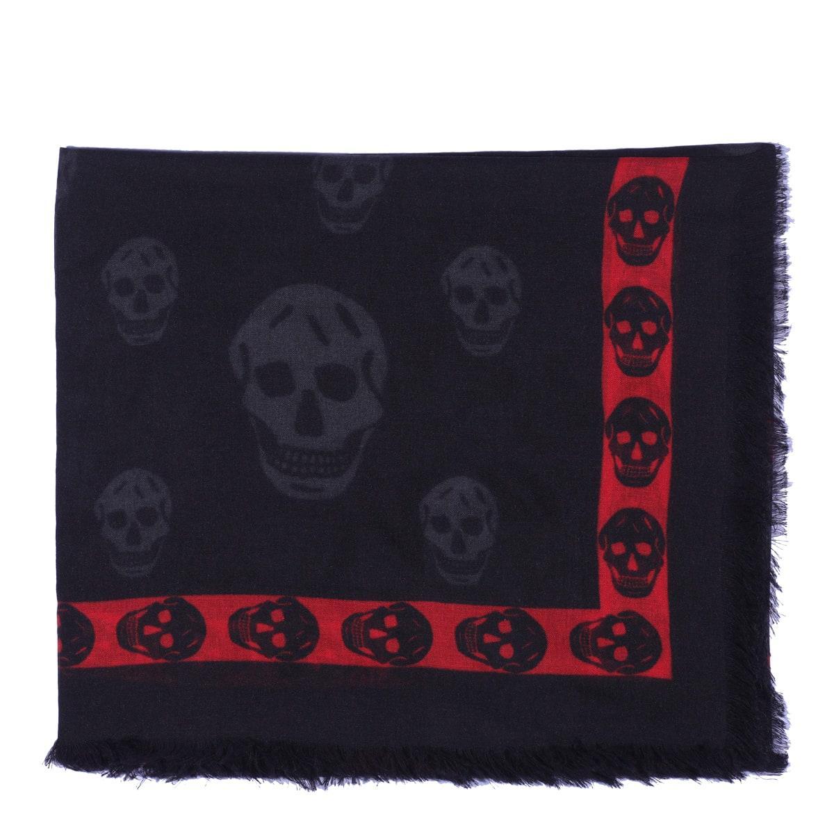 Skull Band Scarf In Black Product Image