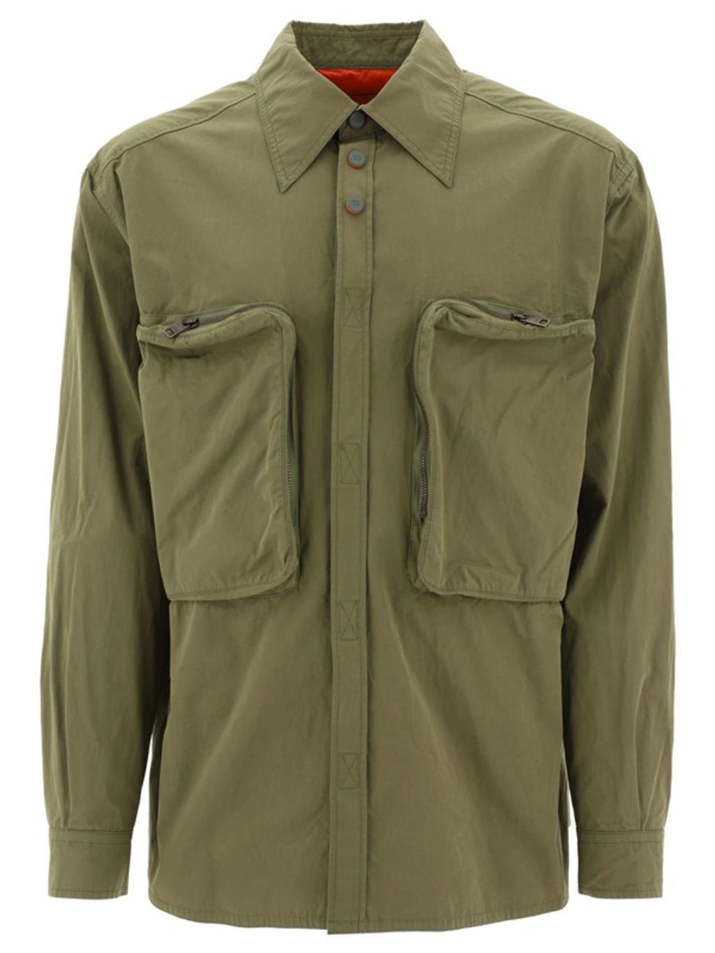 Khaki Reborn To Live Shirt In Green Product Image