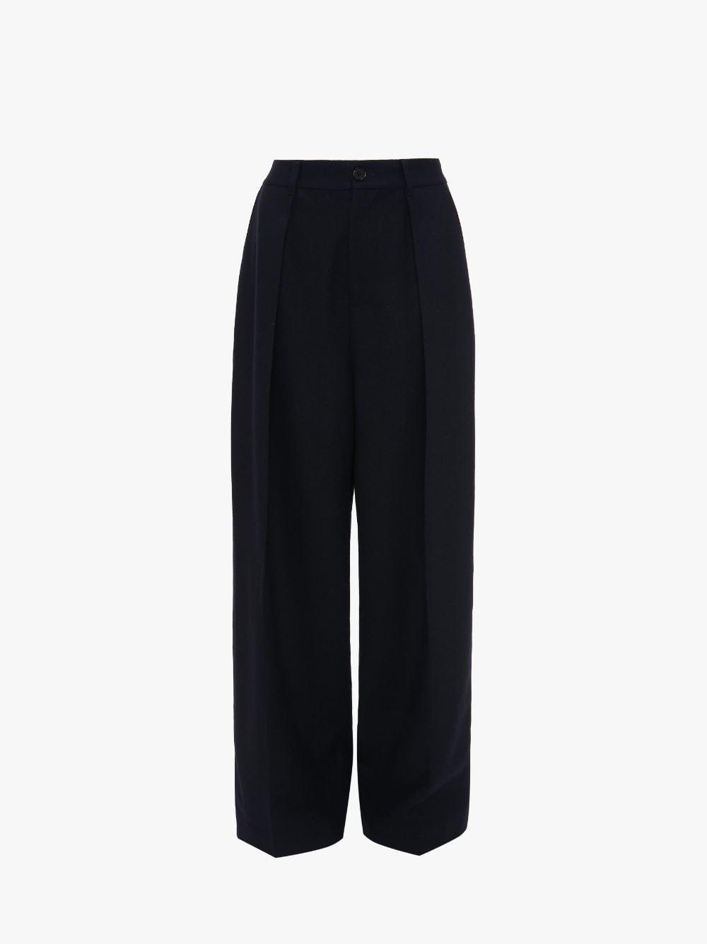 PLEATED TROUSERS in blue | JW Anderson US  Product Image