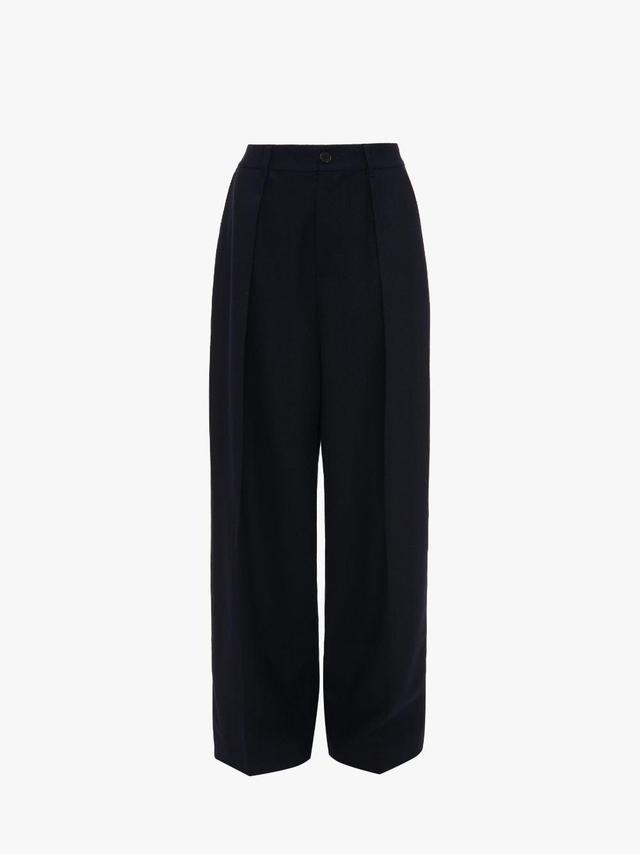 PLEATED TROUSERS in blue | JW Anderson US  Product Image