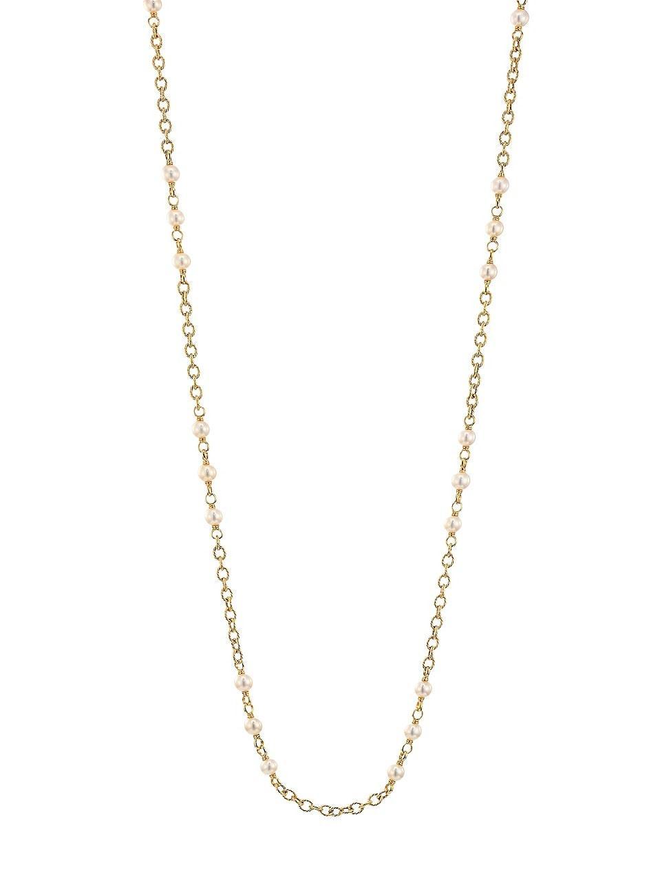 Womens Piazza Della Scala 18K Yellow Gold & Cultured Freshwater Pearl Necklace Product Image