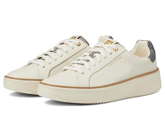 Cole Haan Grandpro Topspin Sneakers (Ivory/Plaid) Women's Shoes Product Image