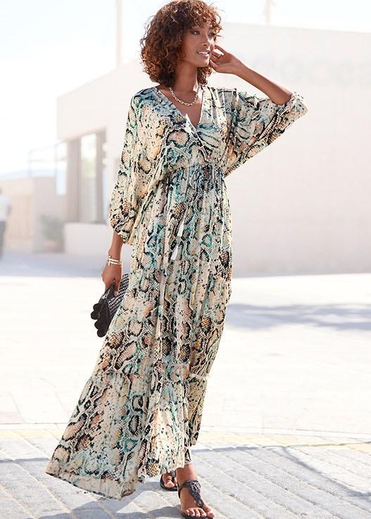 V-Neck Maxi Dress Product Image