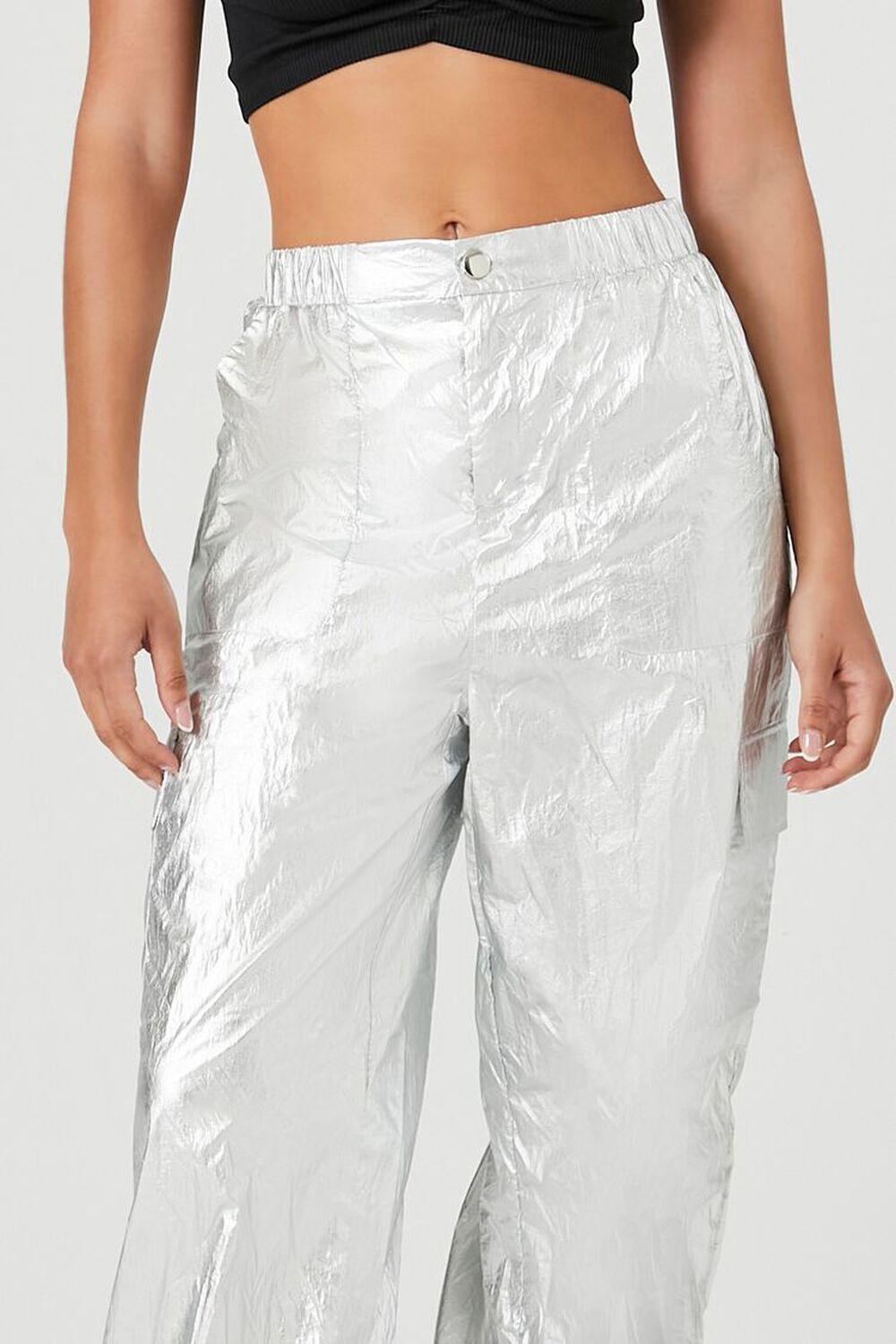 Metallic Cargo Pants | Forever 21 Product Image