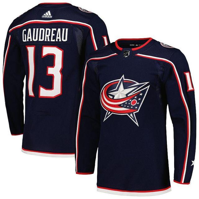 Mens adidas Johnny Gaudreau Columbus Blue Jackets Home Primegreen Authentic Pro Player Jersey Product Image