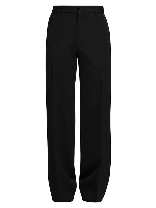 Mens Relaxed Wool Trousers Product Image