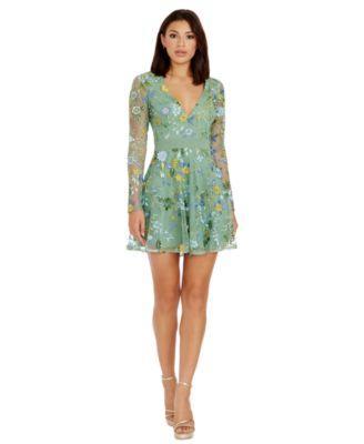 Women's Kari Embroidered Fit & Flare Dress Product Image