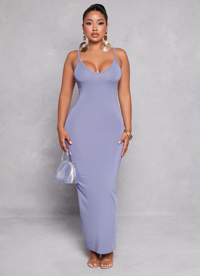 Womens Daisy V Neck Bodycon Maxi Dress Product Image