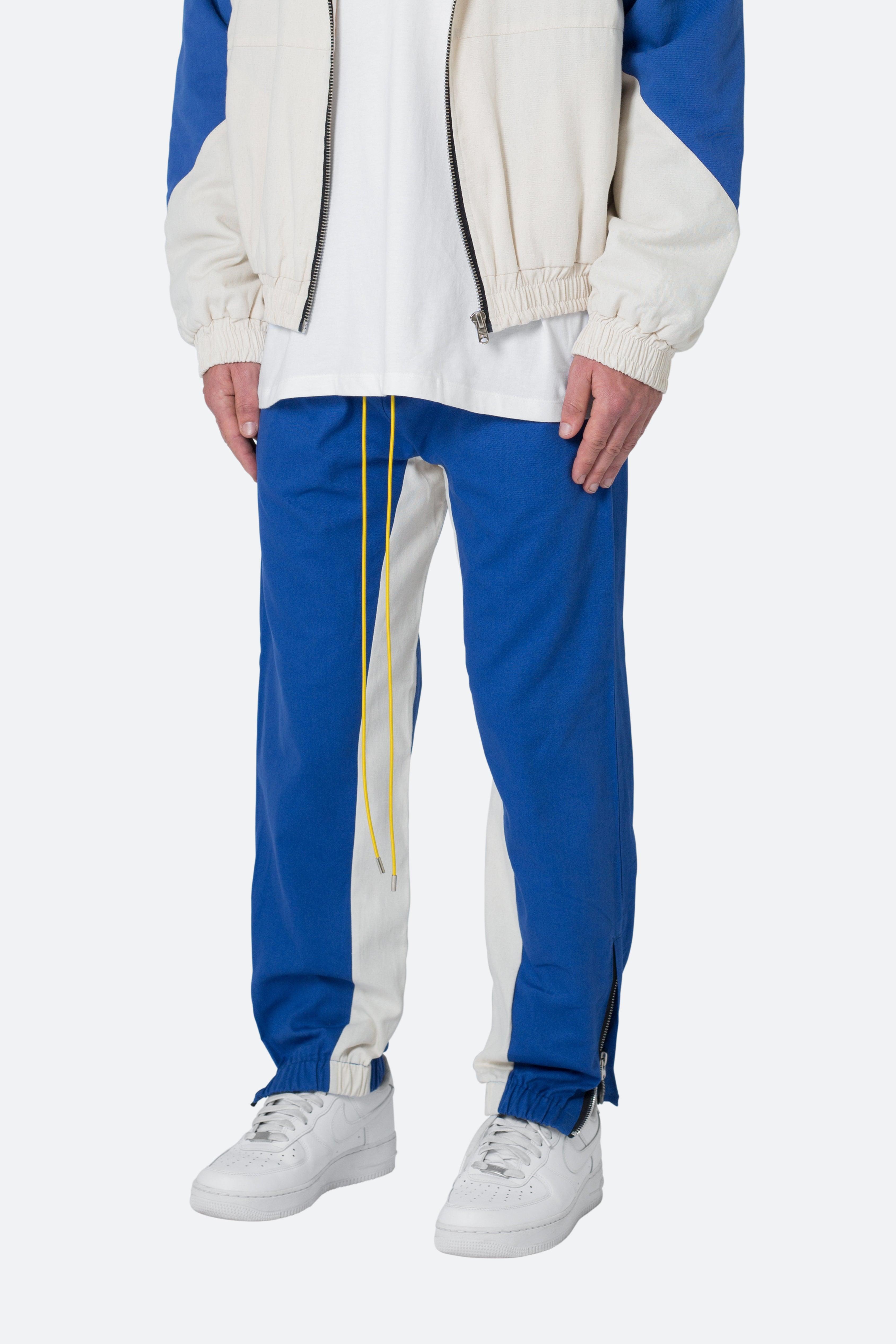 Twill Racing Pants - Blue/Natural Product Image