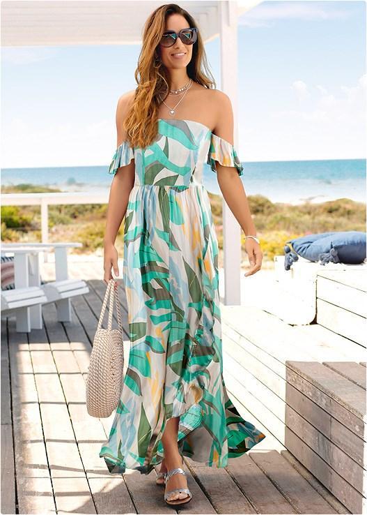 Off-The-Shoulder Maxi Dress Product Image