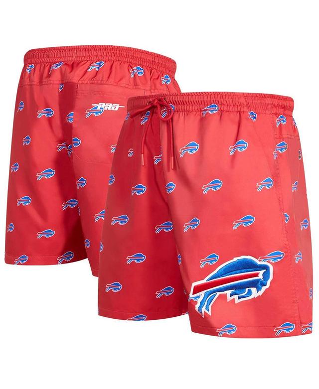 Mens Pro Standard Red Buffalo Bills Allover Print Mini Logo Shorts Product Image