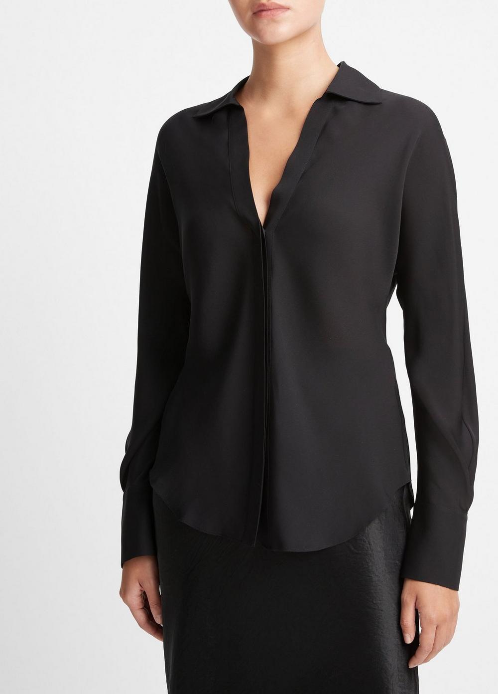 Silk Bias Dolman-Sleeve Shirt Product Image