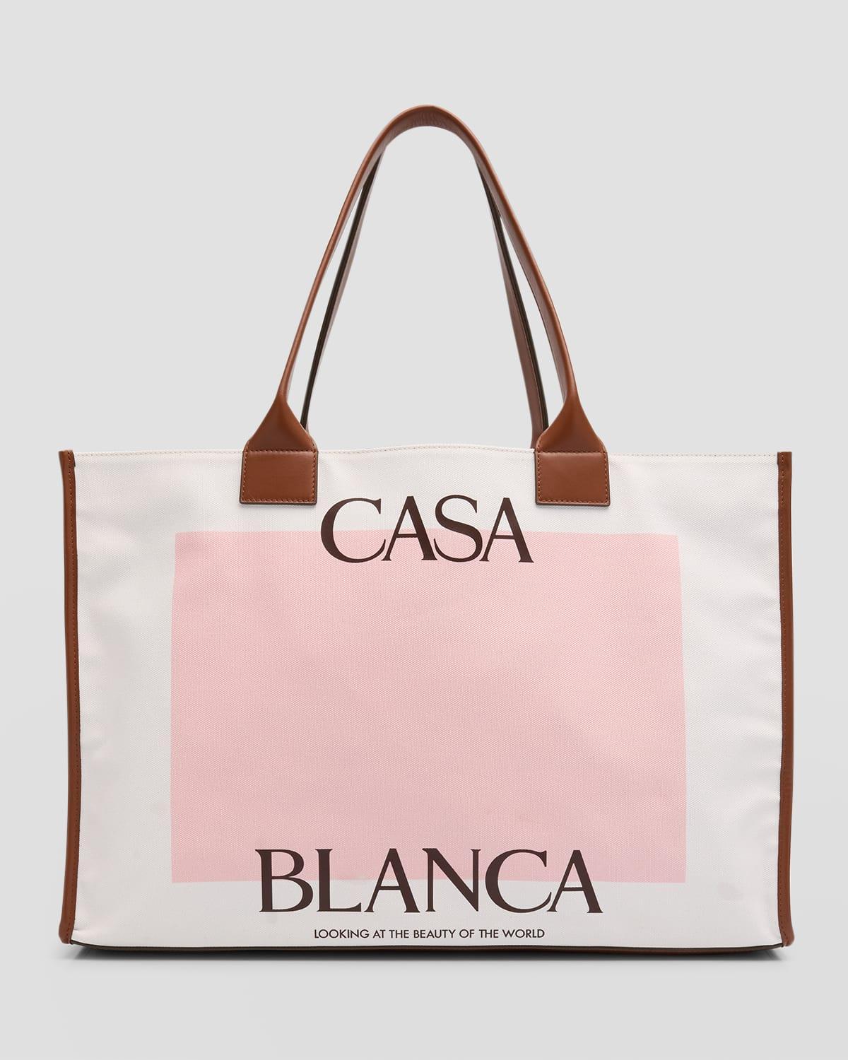 Womens Large Casa Leather Tote Bag product image