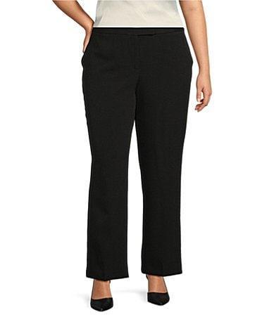 Kasper Women's Tab Waist Modern Dress Pants Black Product Image