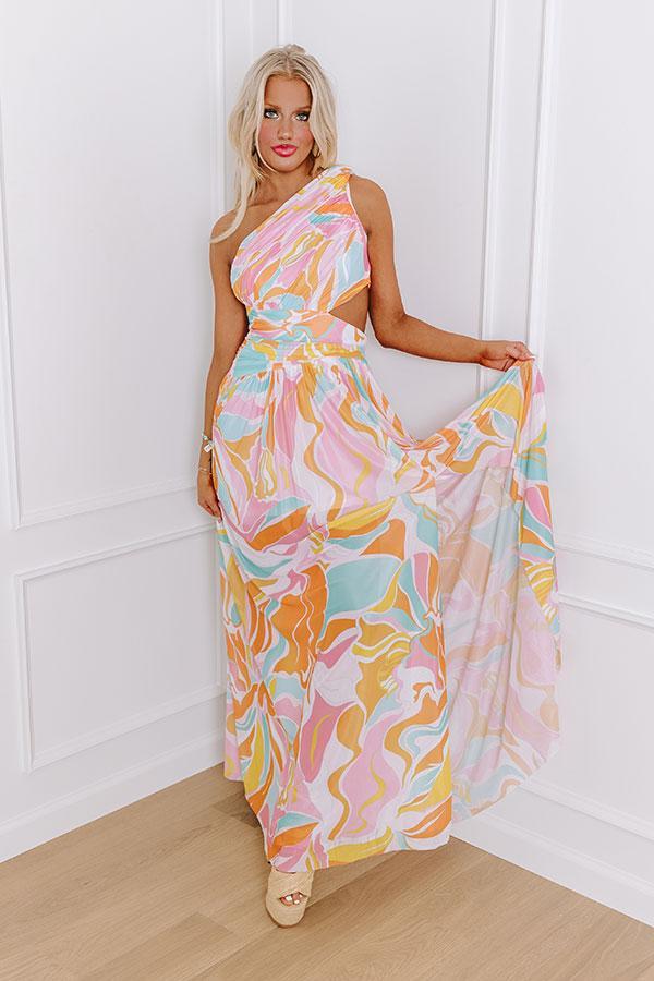 Vivid Verve Mesh Maxi Dress Product Image