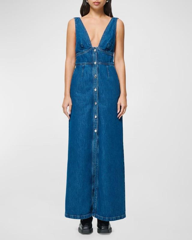 Martine Denim Maxi Dress Product Image