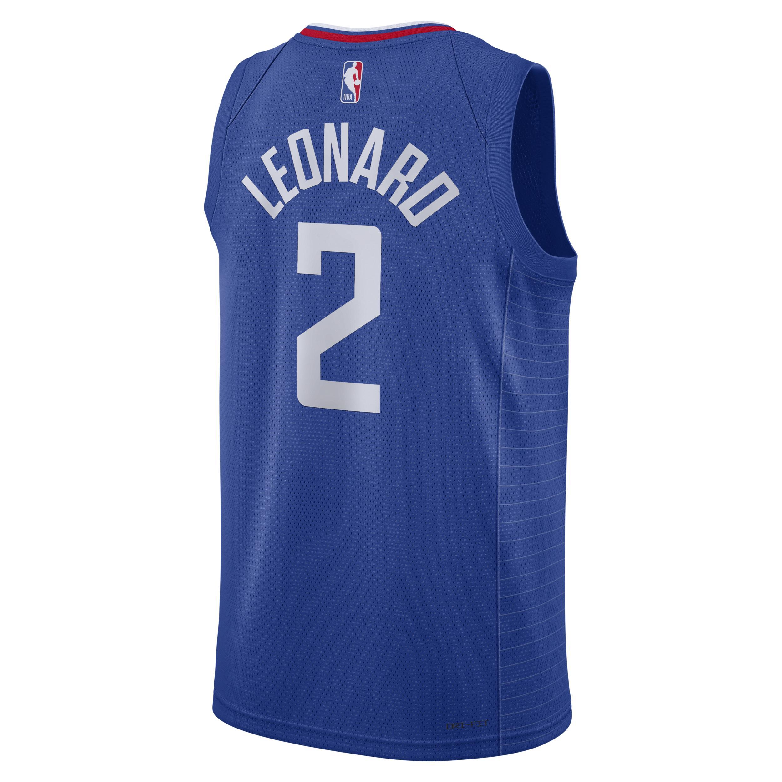 Unisex Nike Kawhi Leonard Royal LA Clippers Swingman Jersey - Icon Edition, Adult Unisex Product Image