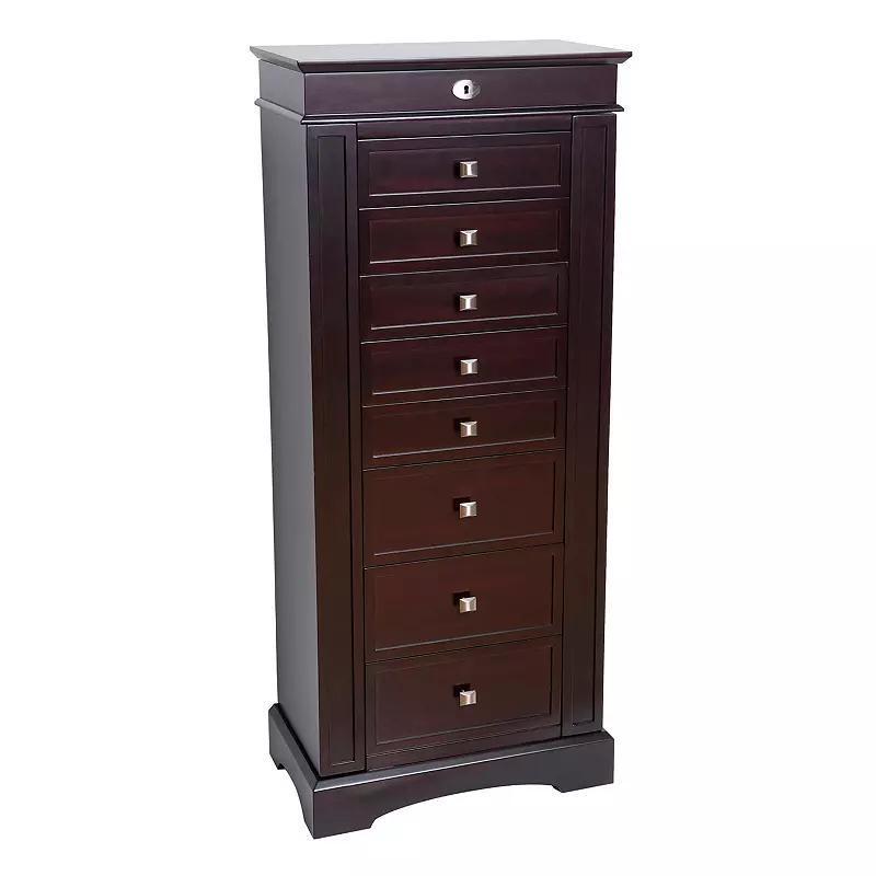 Mele and Co Olympia Jewelry Armoire, Womens, Dark Brown Product Image