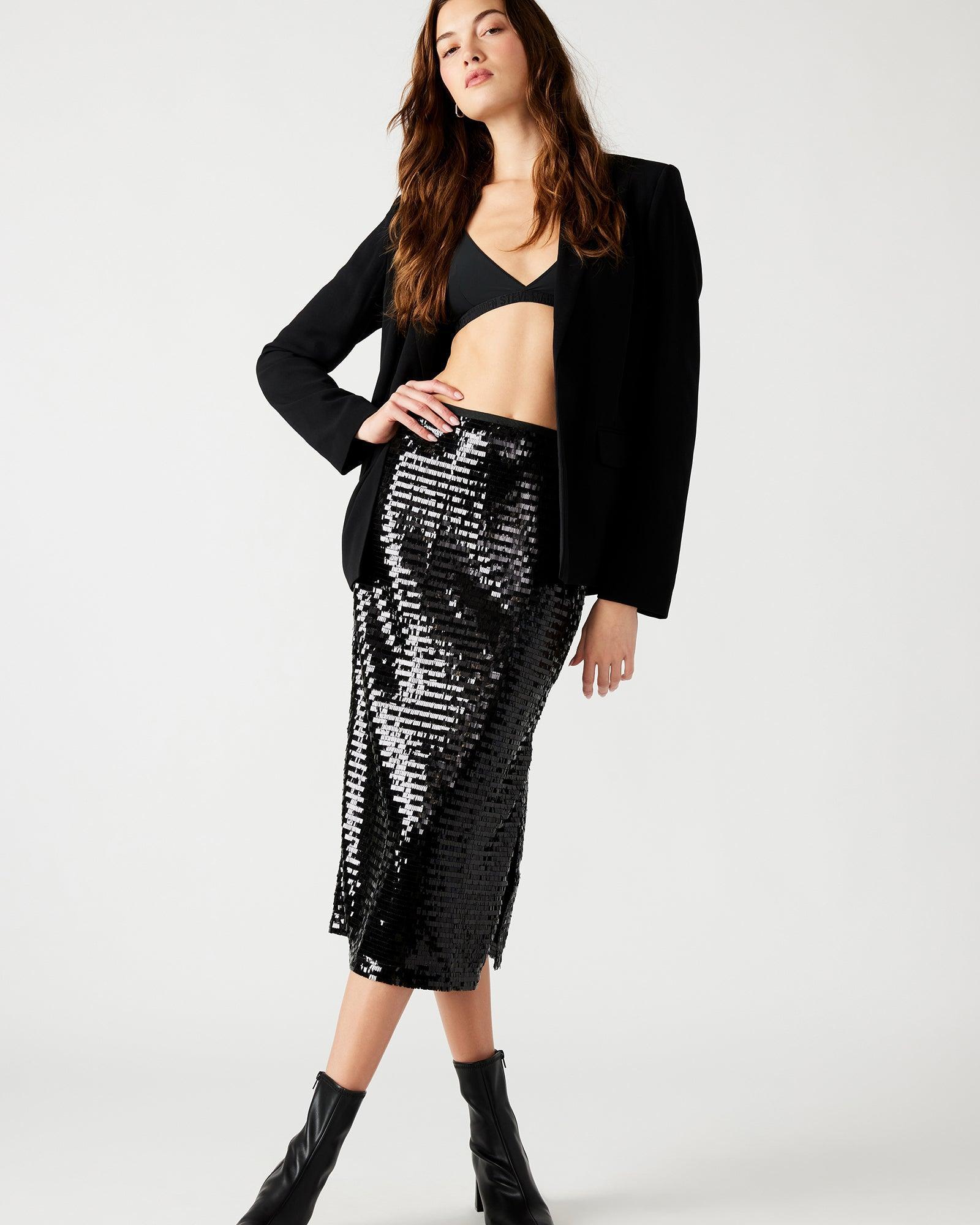 DINAH MIDI SKIRT BLACK Product Image