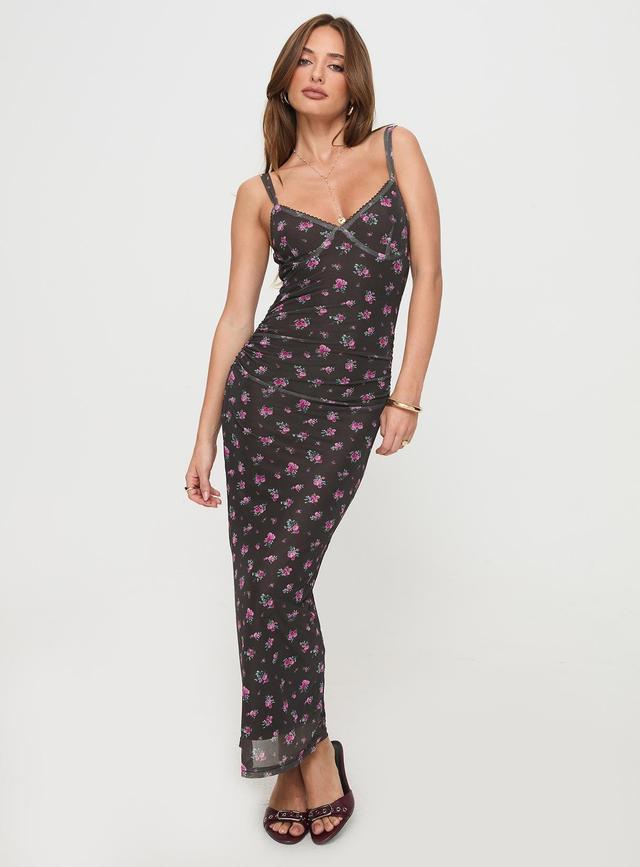 Cotter Maxi Dress Black Floral Product Image