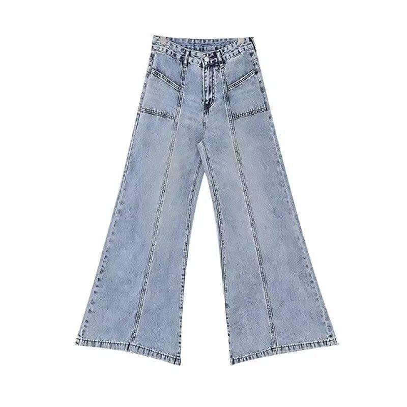 High Rise Washed Wide Leg Jeans Product Image