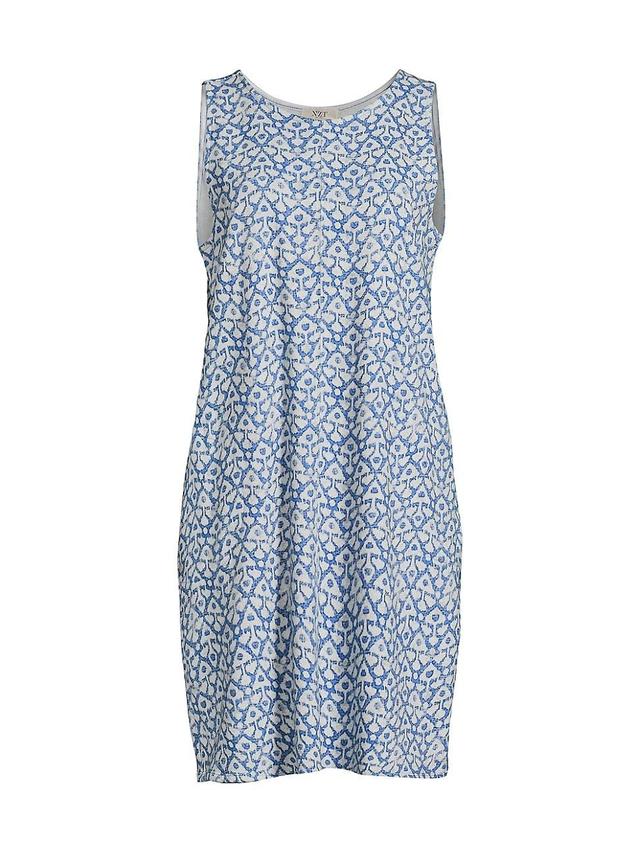 NIC+ZOE Dotty Ikat Sleeveless Shift Dress Multi) Women's Dress Product Image