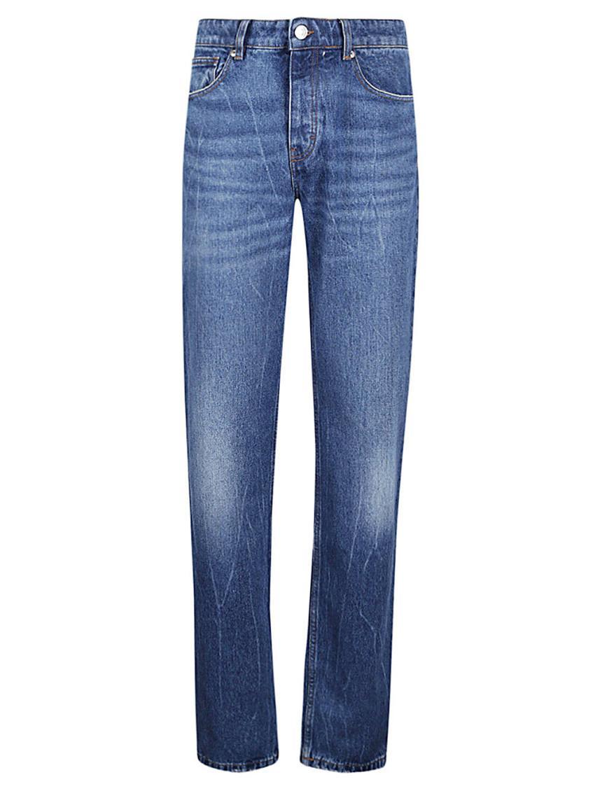 Cotton Jeans In Blue Product Image