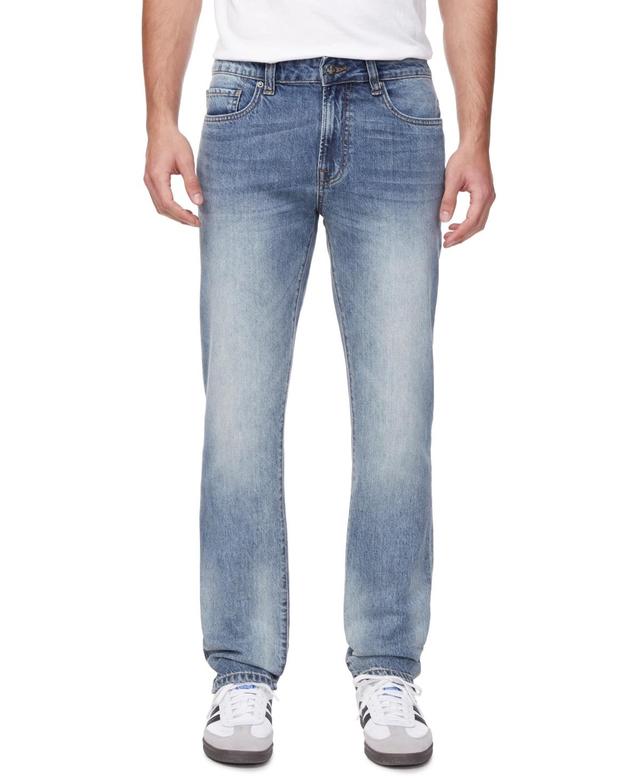 Buffalo Mens Straight Six Sanded and Contrasted Jeans Product Image