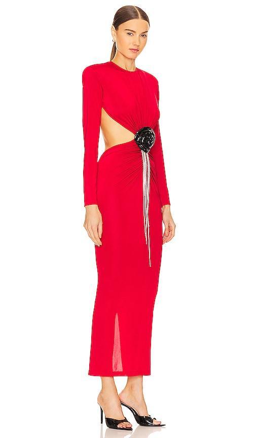 The New Arrivals by Ilkyaz Ozel Thea Dress in Red Product Image